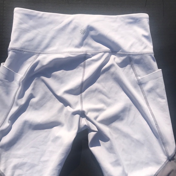 Athleta White & Tan Capri/Crop Leggings - Picture 9 of 13
